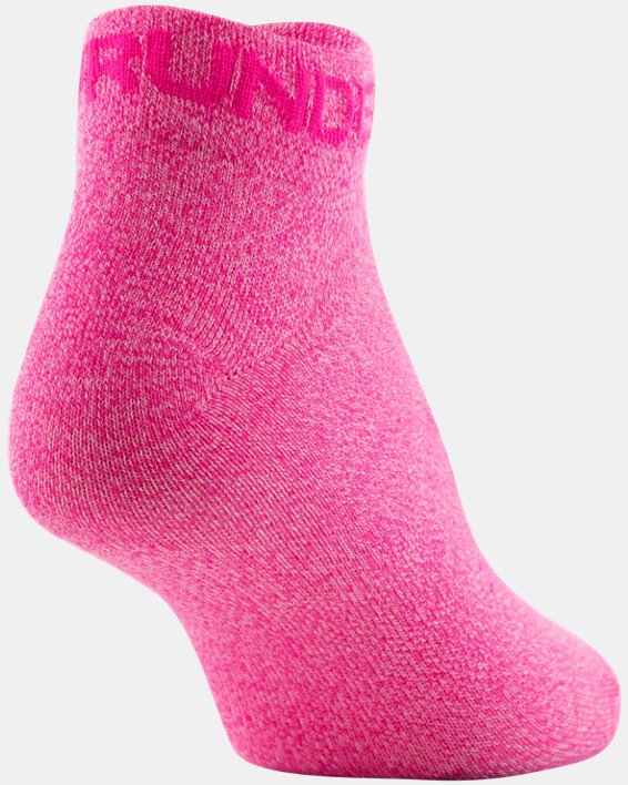 Women's UA Essential Low Cut Socks - 6-Pack, Pink, pdpMainDesktop image number 3